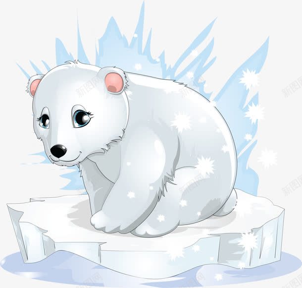 卡通北极熊png免抠素材_新图网 https://ixintu.com 冰熊 北极熊 卡通 卡通白熊 可爱 可爱动物 可爱白熊 手绘 白熊