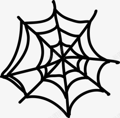手绘蜘蛛网图标图标