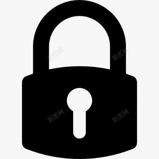 锁符号界面图标png_新图网 https://ixintu.com 关闭界面 工具 挂锁 符号 锁 黑色
