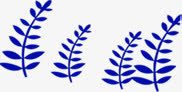 创意手绘扁平蓝色植物效果png免抠素材_新图网 https://ixintu.com 创意 扁平 效果 植物 蓝色