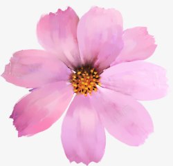 粉色唯美花朵手绘花卉素材
