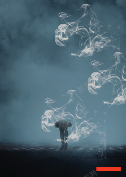 迷幻海报创意大气雾霾PM25颗粒海报背景高清图片