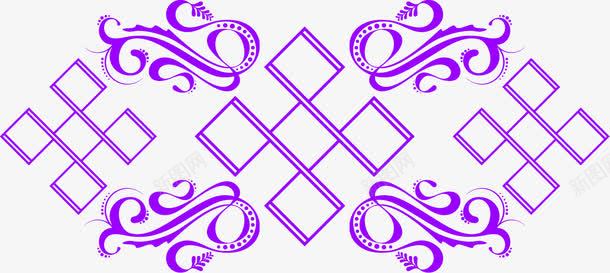 紫色时尚线条花纹png免抠素材_新图网 https://ixintu.com 时尚 紫色 线条 花纹