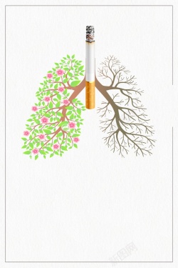 止咳润肺关注肺健康公益设计背景高清图片