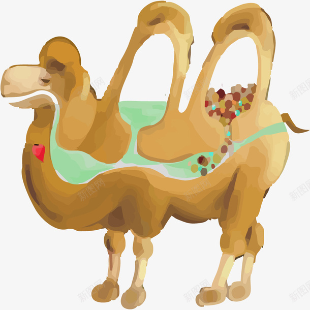 手绘骆驼矢量图eps免抠素材_新图网 https://ixintu.com 免抠骆驼png素材 创意 动物 手绘 骆驼 矢量图