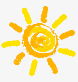 美丽黄色大太阳素材