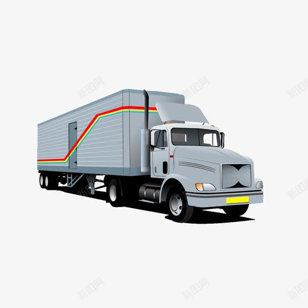 手绘货车png免抠素材_新图网 https://ixintu.com png图片素材 免费png素材 大货车 灰色 货车 车