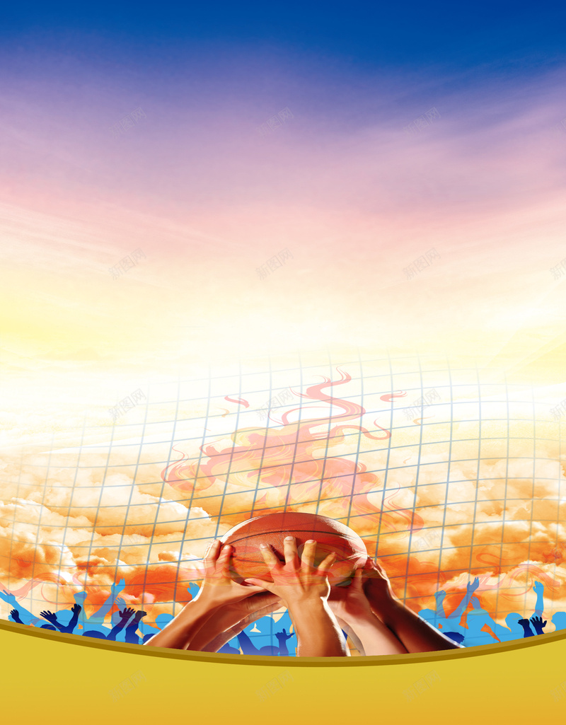 篮球运动海报素材psd设计背景_新图网 https://ixintu.com 篮球 运动 天空 青春 校园 激情 狂欢
