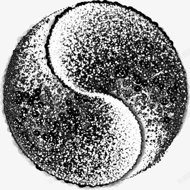 闪闪发光的太极矢量图eps免抠素材_新图网 https://ixintu.com 八卦图 太极 形状 易经 矢量图