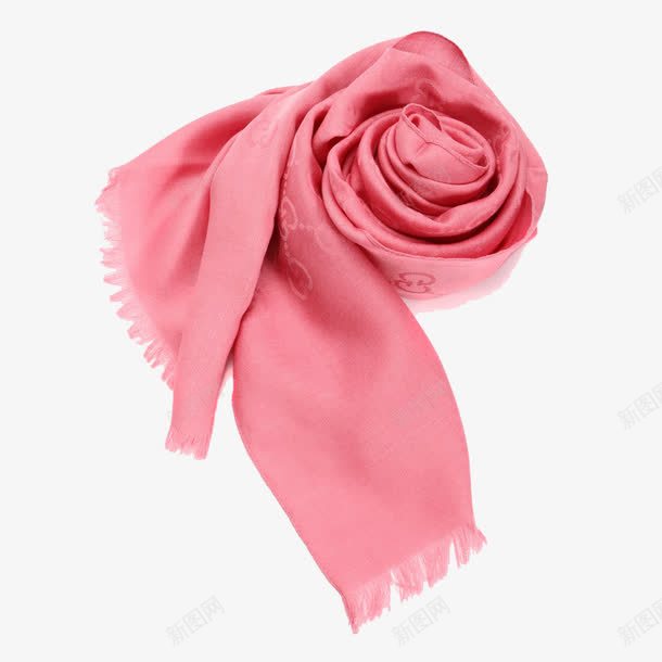 粉色围巾png免抠素材_新图网 https://ixintu.com 气质 甜美 粉色