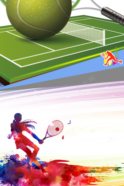 网球社团网球协会社团纳新广告背景高清图片