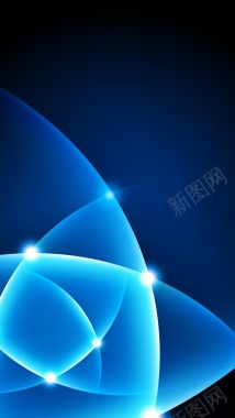 蓝色科技光影H5背景背景