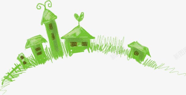 绿色家园海报png免抠素材_新图网 https://ixintu.com 家园 海报 绿色 设计