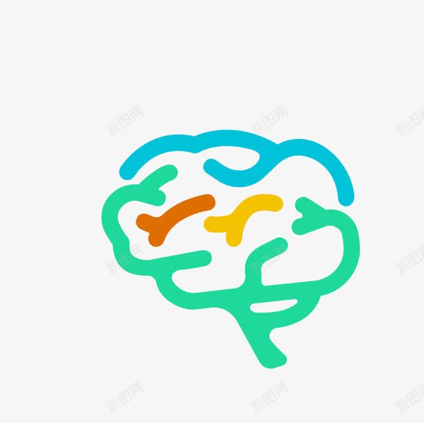 卡通人脑png免抠素材_新图网 https://ixintu.com 人脑素材 卡通人脑 矢量人脑