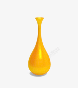 黄色花瓶素材