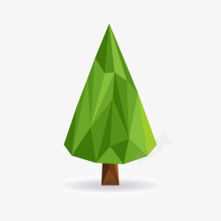 绿色树配景图矢量图素材