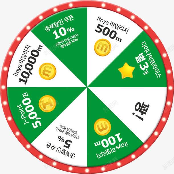 大转盘png免抠素材_新图网 https://ixintu.com 大转盘 奖品 金钱