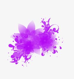 酷炫紫色藤曼植物素材