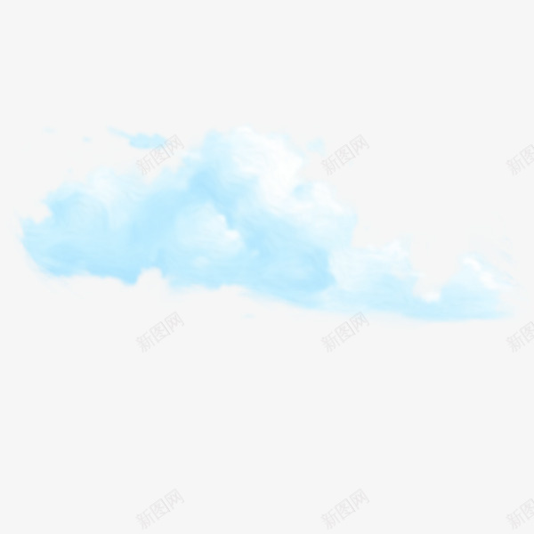 卡通蓝色云朵1png免抠素材_新图网 https://ixintu.com 云 云朵 卡通 卡通云 彩云