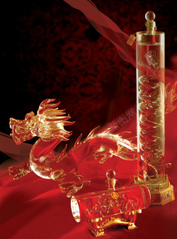 酒广告设计古典中国风玉龙酒广告高清图片