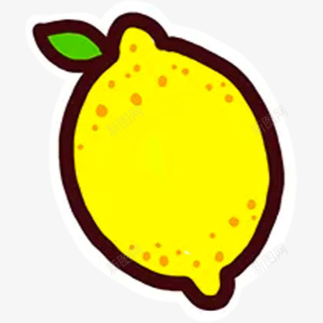 萌萌的卡通柠檬png免抠素材_新图网 https://ixintu.com 可爱 夏日 水果 黄色