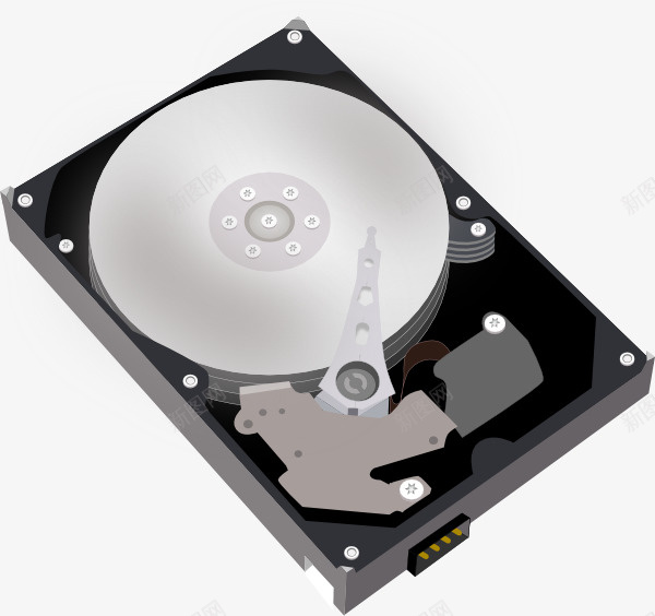 移动硬盘拆解png免抠素材_新图网 https://ixintu.com 存储器 电子产品 电子产品拆解 硬盘