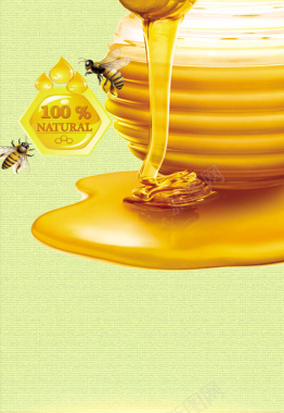 美味蜂蜜海报背景背景