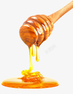 液态流动流动的蜂蜜片高清图片