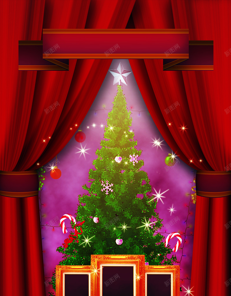 圣诞海报背景psd设计背景_新图网 https://ixintu.com 圣诞海报背景 圣诞舞台 圣诞树 激情 狂欢