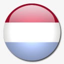 卢森堡国旗国圆形世界旗素材