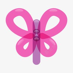 粉色蝴蝶气球素材