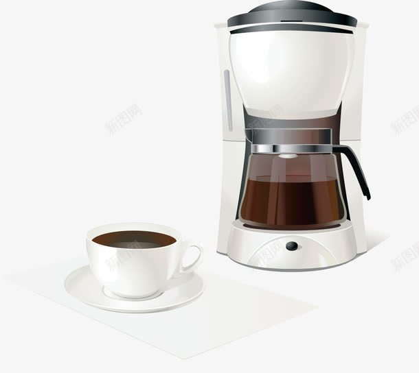 咖啡机png免抠素材_新图网 https://ixintu.com COFFEE 创意咖啡 咖啡杯 咖啡豆