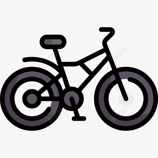 自行车冒险59线性颜色图标svg_新图网 https://ixintu.com 冒险 线性 自行车 颜色