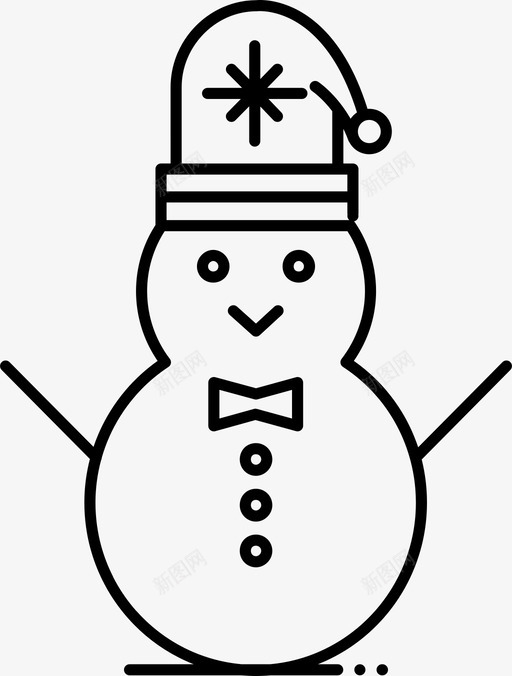 雪人圣诞节活动图标svg_新图网 https://ixintu.com 冬天 圣诞节 活动 雪人