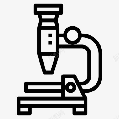 显微镜观察科学图标图标