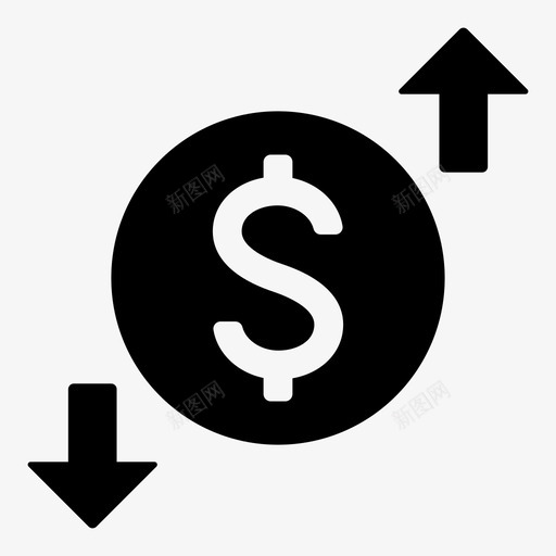 美元汇率商业汇率图标svg_新图网 https://ixintu.com 商业 增长 汇率 美元 融和 资金 转移 金融和