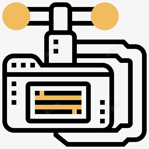 数据网络技术9黄影图标svg_新图网 https://ixintu.com 数据 网络技术 黄影