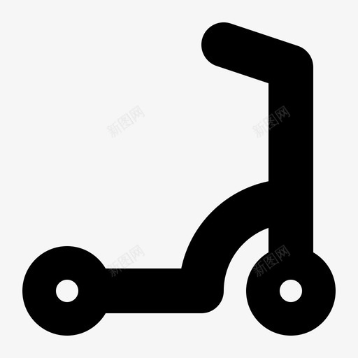 滑板车运输和车辆1填充图标svg_新图网 https://ixintu.com 填充 滑板车 车辆 运输