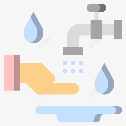 洗手卫生27平的图标svg_新图网 https://ixintu.com 卫生 平的 洗手