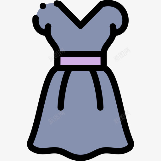礼服约会夜29直线色图标svg_新图网 https://ixintu.com 直线 礼服 约会