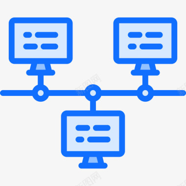 网络计算机54蓝色图标图标