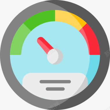速度表运输167扁平图标图标