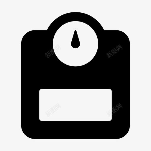 秤身体健康图标svg_新图网 https://ixintu.com 体重 健康 健身 减肥 图标 字形 跳跃 身体