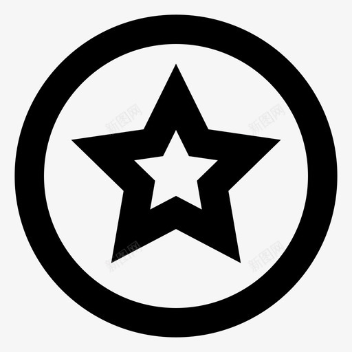 圆星最爱图形用户界面图标svg_新图网 https://ixintu.com 图形 圆星 基本 最爱 用户界面 部分