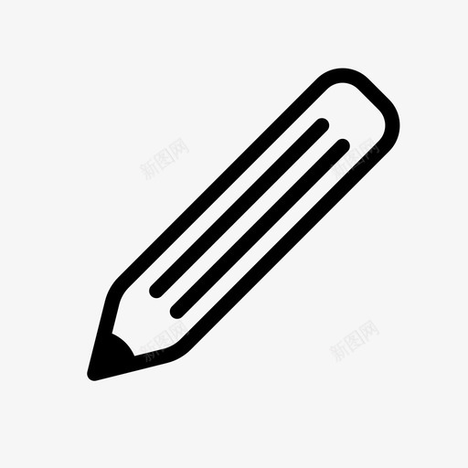 铅笔美术绘画图标svg_新图网 https://ixintu.com 写作 学校 绘画 美术 轮廓 铅笔