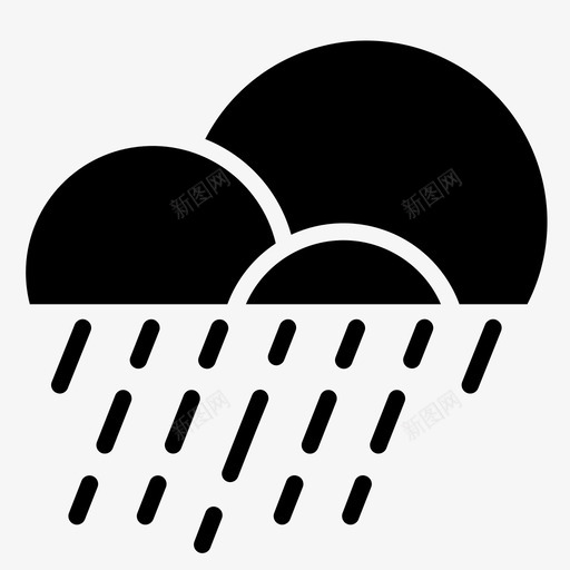 雨淋浴洒水图标svg_新图网 https://ixintu.com 图标 天气 天气图 洒水 淋浴