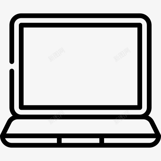 笔记本电脑ui43线性图标svg_新图网 https://ixintu.com ui 电脑 笔记本 线性