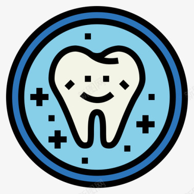 牙科牙科50线性颜色图标图标