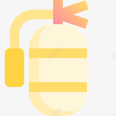 氧气罐安全18黄色图标图标