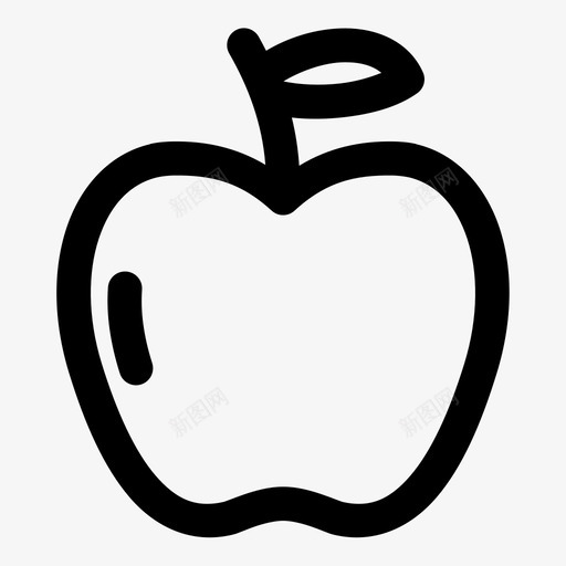 苹果樱桃食物图标svg_新图网 https://ixintu.com 12个 樱桃 水果 粗体 苹果 随机 食物
